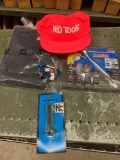 Assorted tools hats and t-shirt