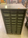 30 drawer multi cabinet with contents
