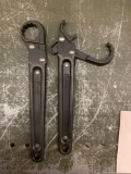 (2) one inch wrenches