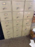 (3) matching file cabinets