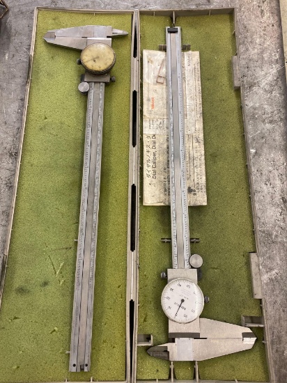 (2) 12in Dial Calipers