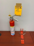 Fire extinguisher and bracket upstairs