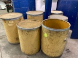 Group lot of cylindrical containers/trash cans-empty