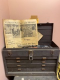 Vintage Kennedy Machinists Tool Box w/ Tools-See Pics