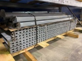 (3) sections of 7ft tall, 3ft wide, 6ft long beam pallet racking