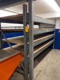 (1) Section of 10ft long x 4ft wide x 6.5 tall Pallet Racking