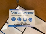 Case of Vista Wipes Premoistened Lens Cleaning Towlette Eyeglass Cleaner