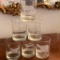 6 Etched Highball Glasses