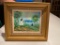 Framed Vintage Enamel on Copper Louis Cardin Painting