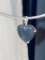 Silver Necklace with IMG Sterling Silver Heart