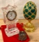 Trinkets! A Clock, An Egg and An Arc