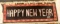 HAPPY NEW YEAR Small Hand Knotted Wool Rug