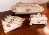 Lot of Unusual Antique Porcelain Serving Ware