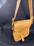 Vintage Leather Coach Saddle Bag