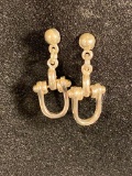 Sterling Silver Horse Shoe Earrings