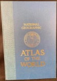 Vintage Coffee Table Sized National Geographic Atlas of the World