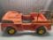 Plastic pedal firetruck, needs steering mechanism repaired