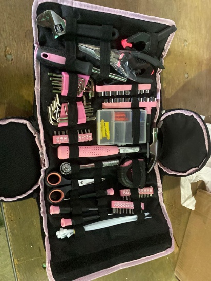 Pink colored home repair kit