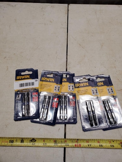 Irwin Slotted Impact Driver set, 5 packs of 2