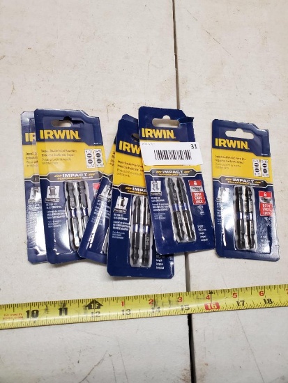 Irwin Slotted Impact Driver set, 6 packs of 2