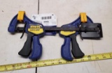 Pair of unused Irwin Quick-Grip clamps