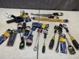 Lot of assorted tools, wrenches, bits, and more