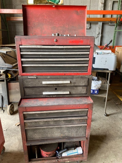 LOADED CRAFTSMAN/KENNEDY TOOL BOX W/MOSTLY AMERICAN TOOLS-READ!