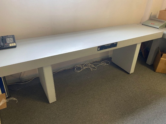 Approx 8 ft long copier/printing table