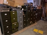 Lot of (11) older file cabinets. No contents.