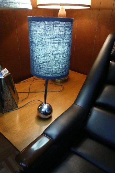 Table Lamp with Chrome Base