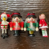 Tiny Little Nutcracker and Elves Ornaments
