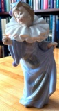 Lladro NAO Porcelain Figurine - Pierrot With Flower - Hand-Painted Girl Clown