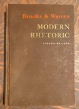 Modern Rhetoric with Readings by Brooks & Warren - Second Edition 1949