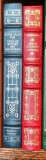 The Franklin Heirloom Library Leather Bound Books (2) Edgar Allen Poe & John Donne