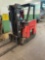 Raymond Model R35-C35TT 36V stand up forklift, SN R35-02-04206, battery is 6 months old