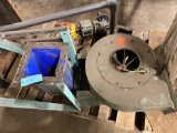 Blower motor, ductwork, and hydraulic motor
