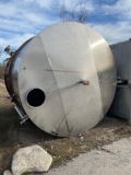 Stainless Steel tank, approx 13 ft tall, (approx 6000 gallon) was previously used for wine making