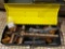 Yellow topped toolbox w/ contents