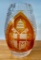 RARE Polish Leaded Crystal Pope John Paul II Limited Edition Amber Colored Vase Numbered 1431/5000