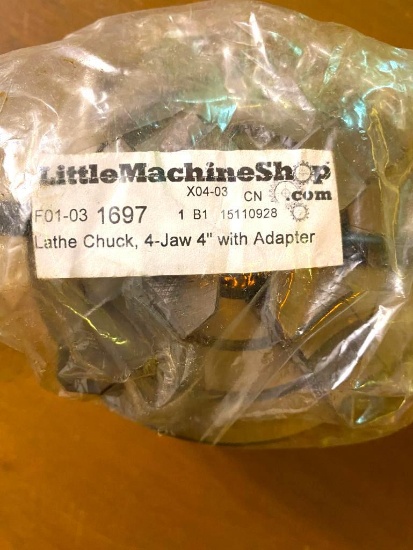 LMS Lathe Chuck - 4-Jaw 4" with Adapter #1697