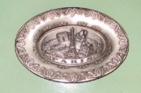 VINTAGE SAP POLYNE PARIS FRANCE EIFFEL TOWER SOUVENIR PEWTER TRAY