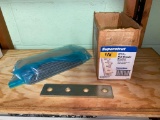 Box of Flat Brackets & Bag of Threaded Rods