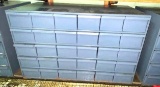 Durham Steel Storage Parts 30 Drawer Cabinet