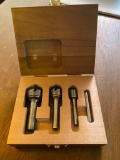 New in Box- Carbon Countersink Bit Set in Wooden Box