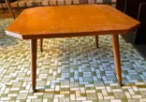 Mid Century Modern Rectangular Table with Hairpin Legs