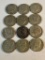 12- 40% Silver Kennedy Half Dollars