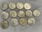 15- Assorted 40% Silver Half Dollars