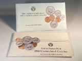 1988 and 1998 Uncirculated US Mint coin sets