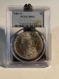 1884O Morgan Silver Dollar graded MS63 by PCGS