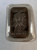 One Troy ounce .999 silver bar